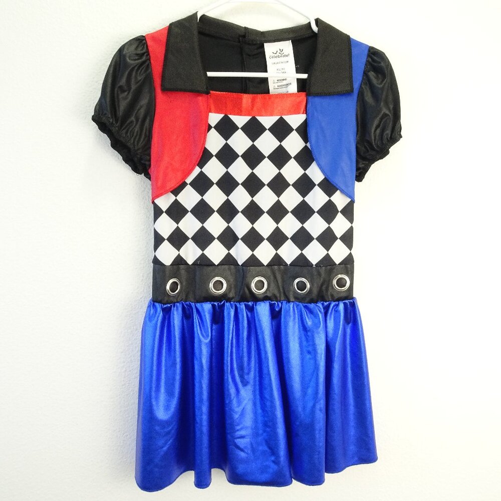 Way To Celebrate Dress Up Harley  Quinn Stretchy Costume 14-16 XL